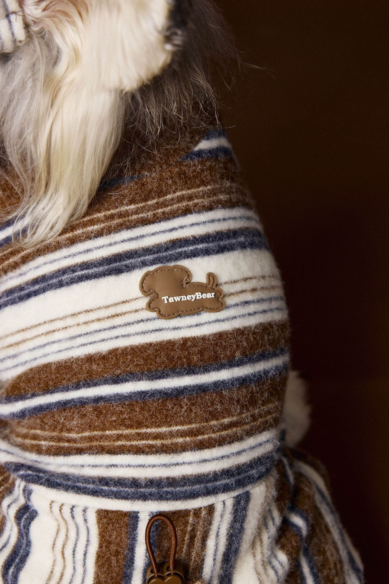 Retro Fuzzy Striped Four-Leg Suit