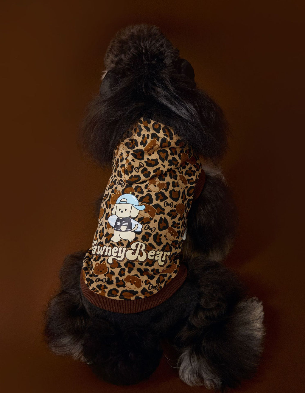 Leopard Print Dog Hoodie Vest