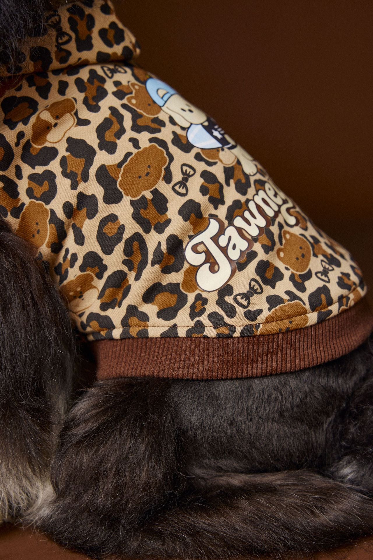 Leopard Print Dog Hoodie Vest