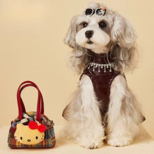 Wine Faux-Leather Dress