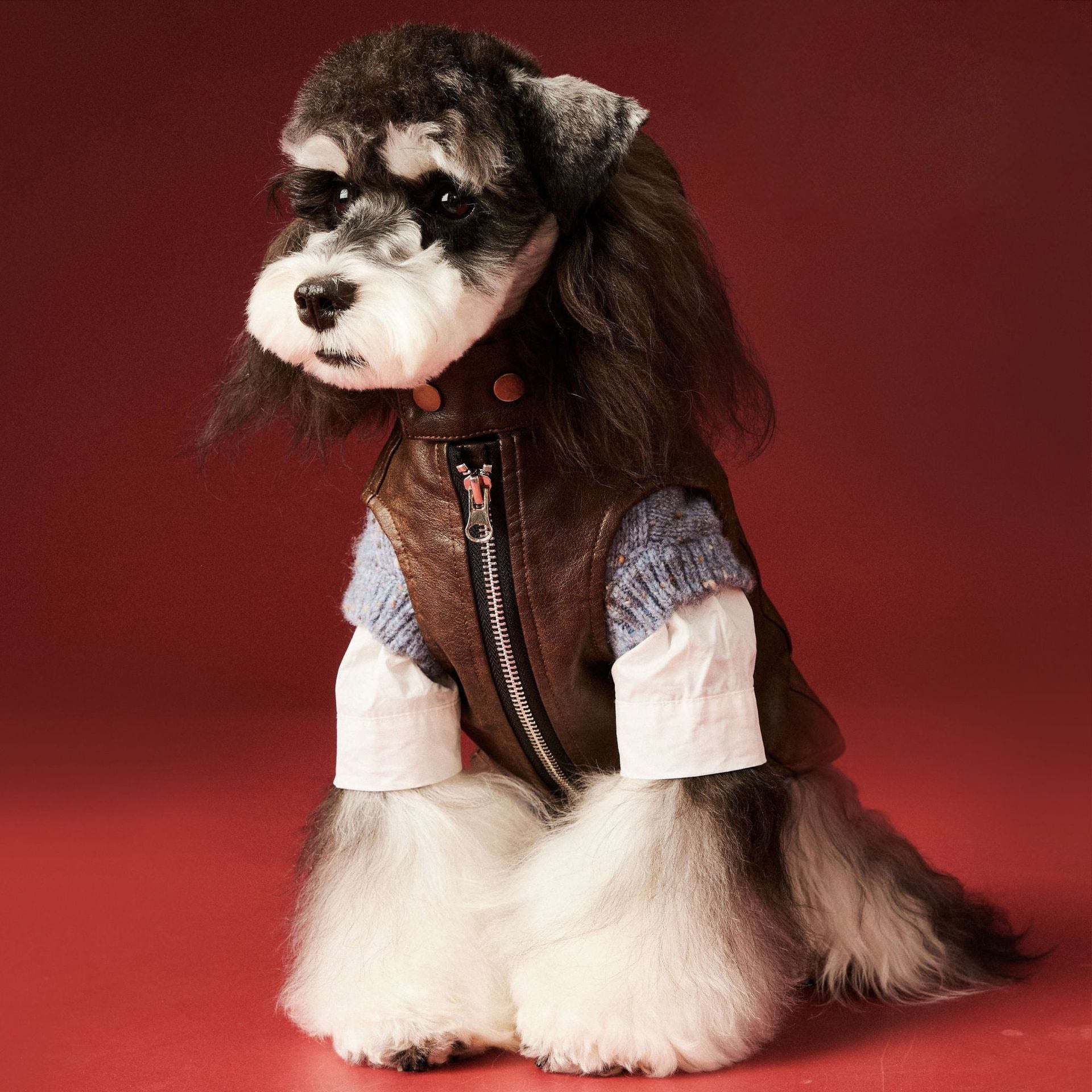 Vintage Brown Leather Vest