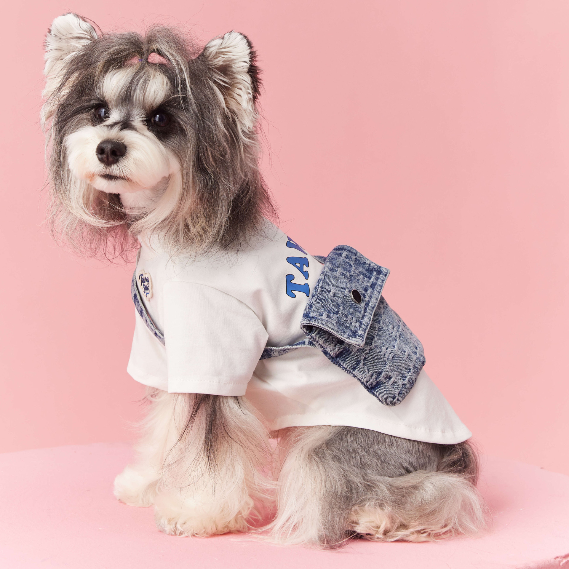 Denim Bag Graphic Tee for Dogs