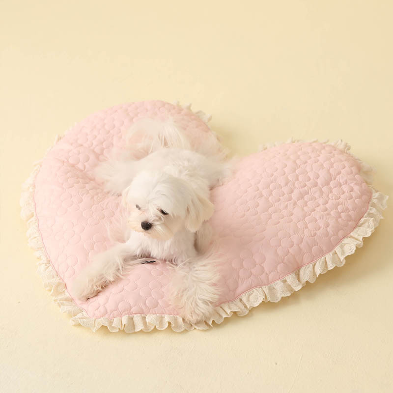 Heart Shaped Dog Mat