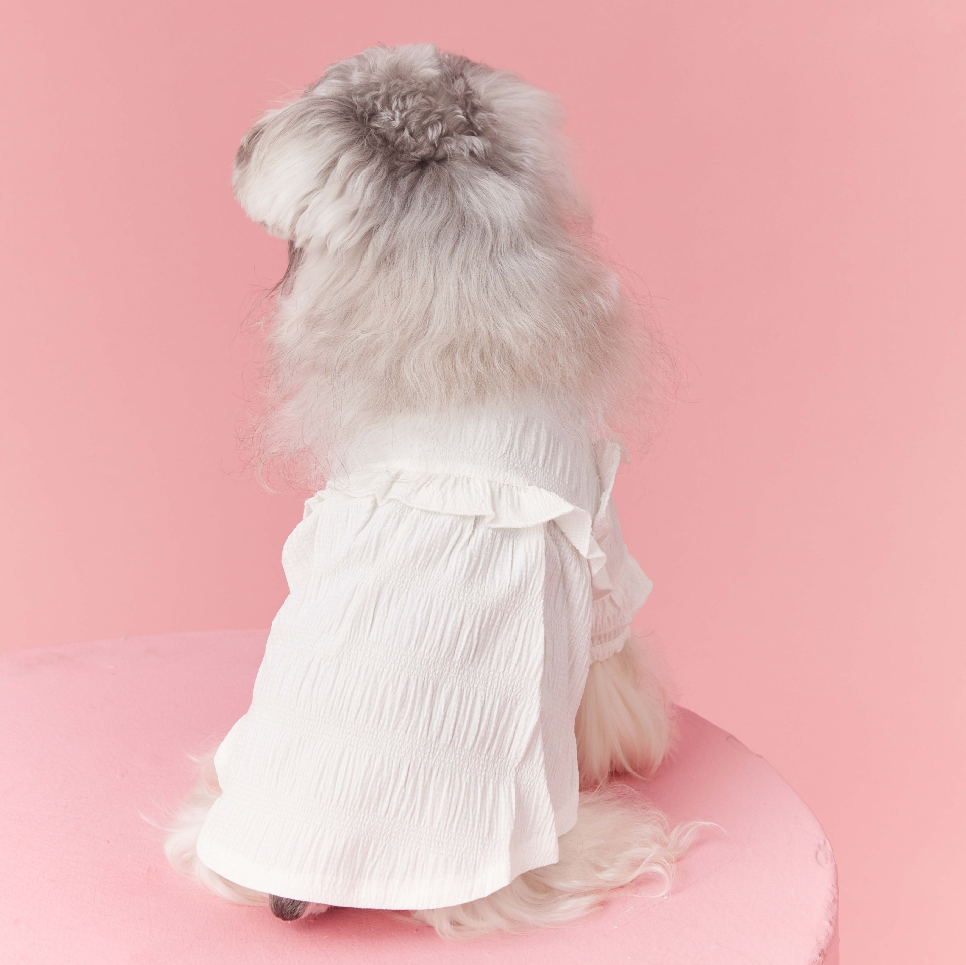 White Ruffle Princess Dress