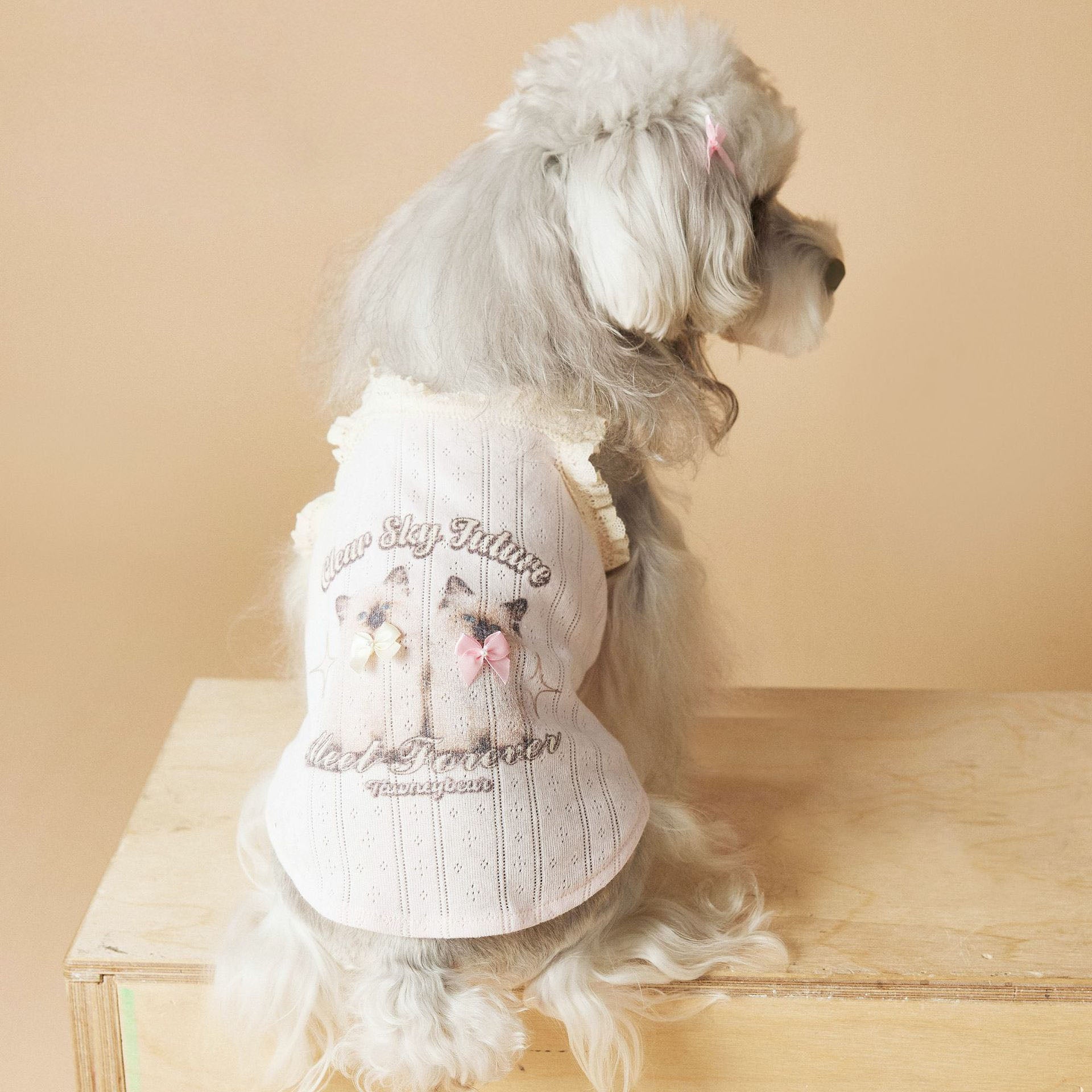 Cat Print Cotton Vest