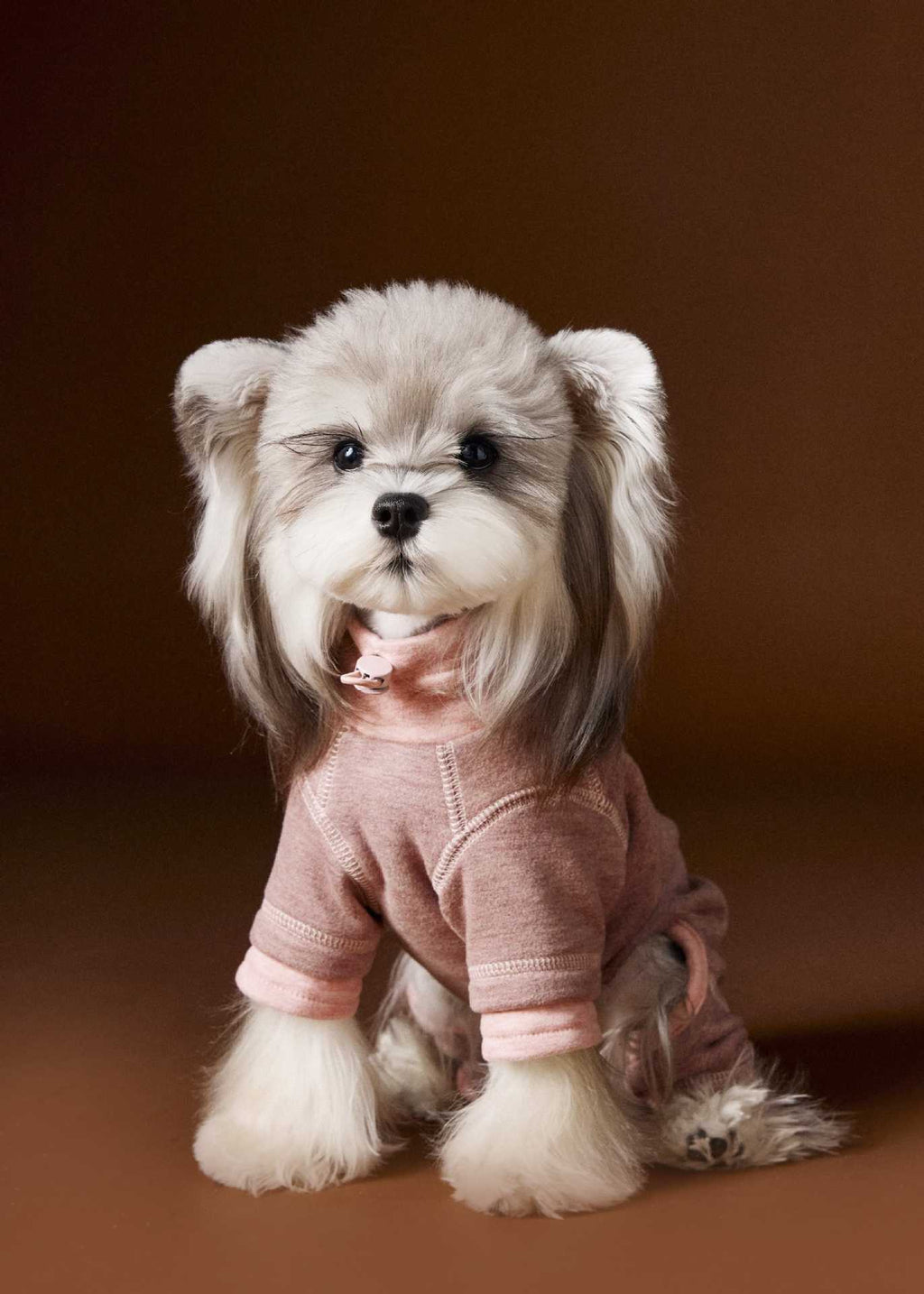 Soft Rose-Mocha Lounge Jumpsuit