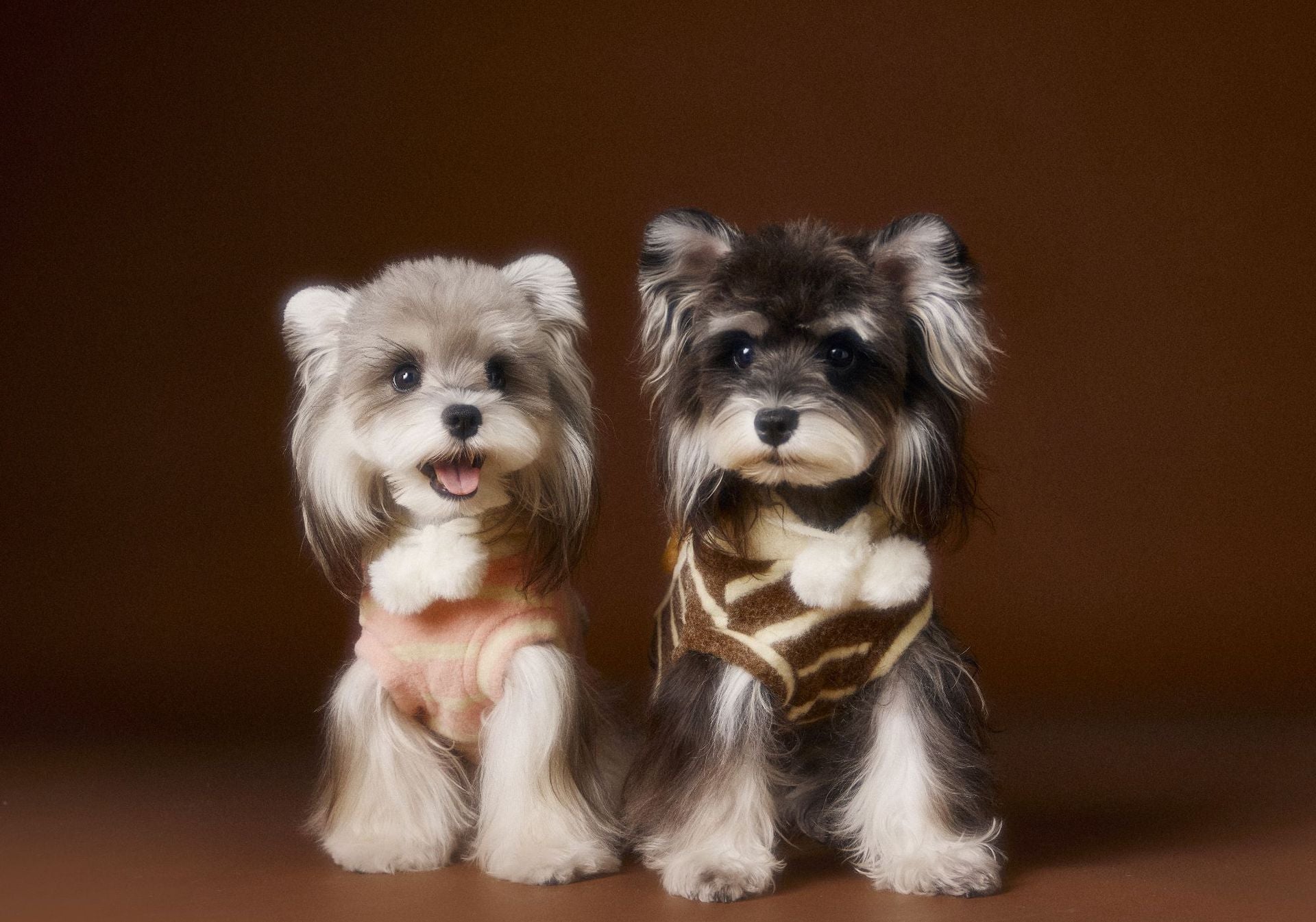 Fuzzy Stripe Sleeveless Hoodie