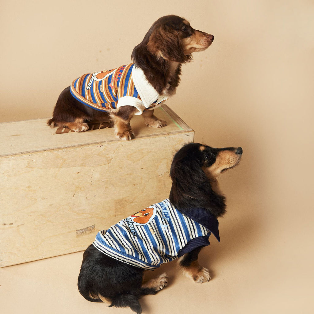 Playful Pup Striped Vest