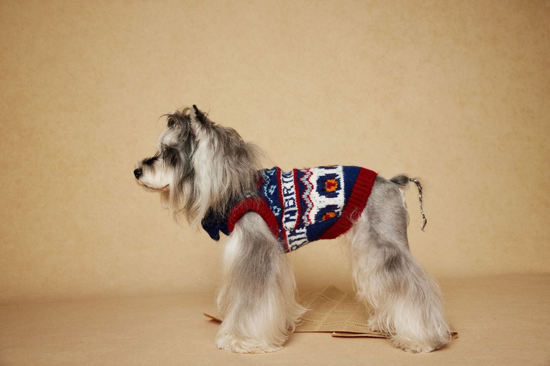 Fair Isle Knit Dog Sweater Vest