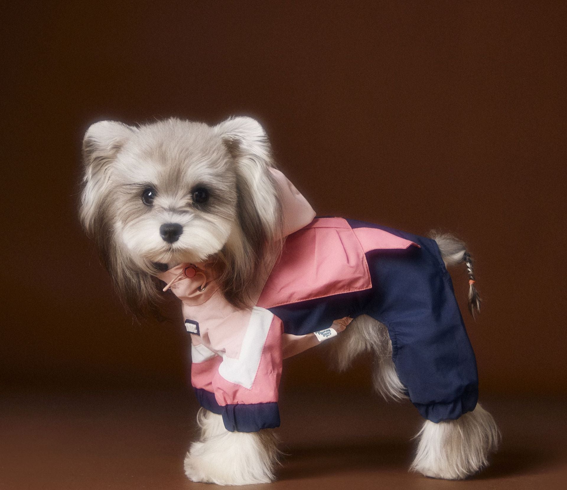 Colorblock Windbreaker Jumpsuit