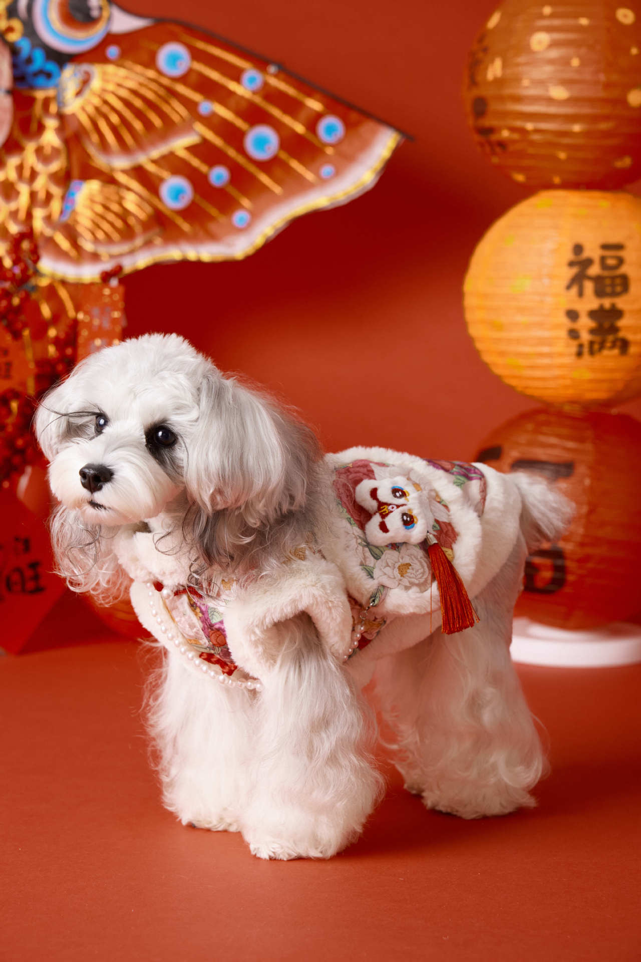 Floral Brocade New Year Vest