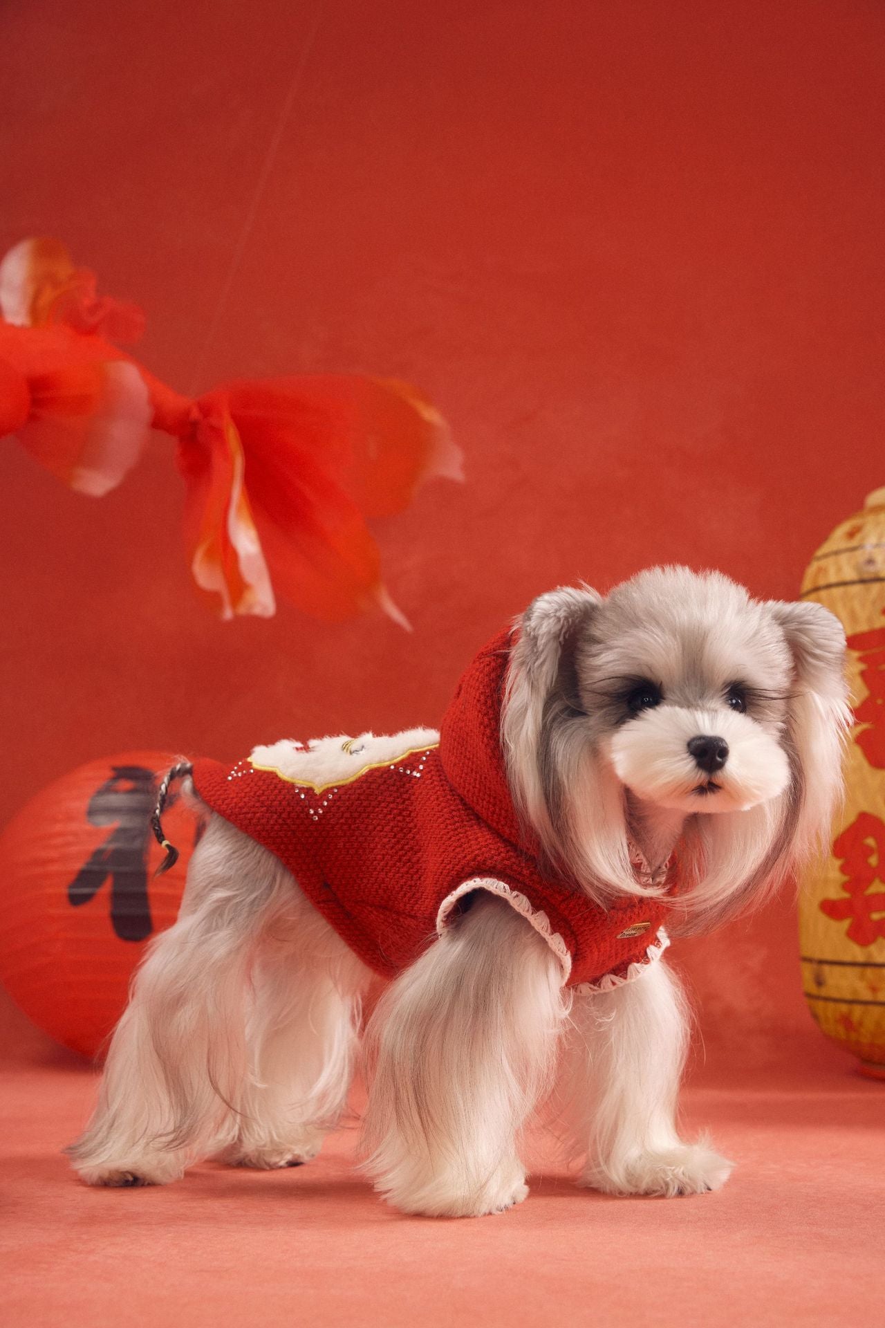 Hooded Pony Knit Vest