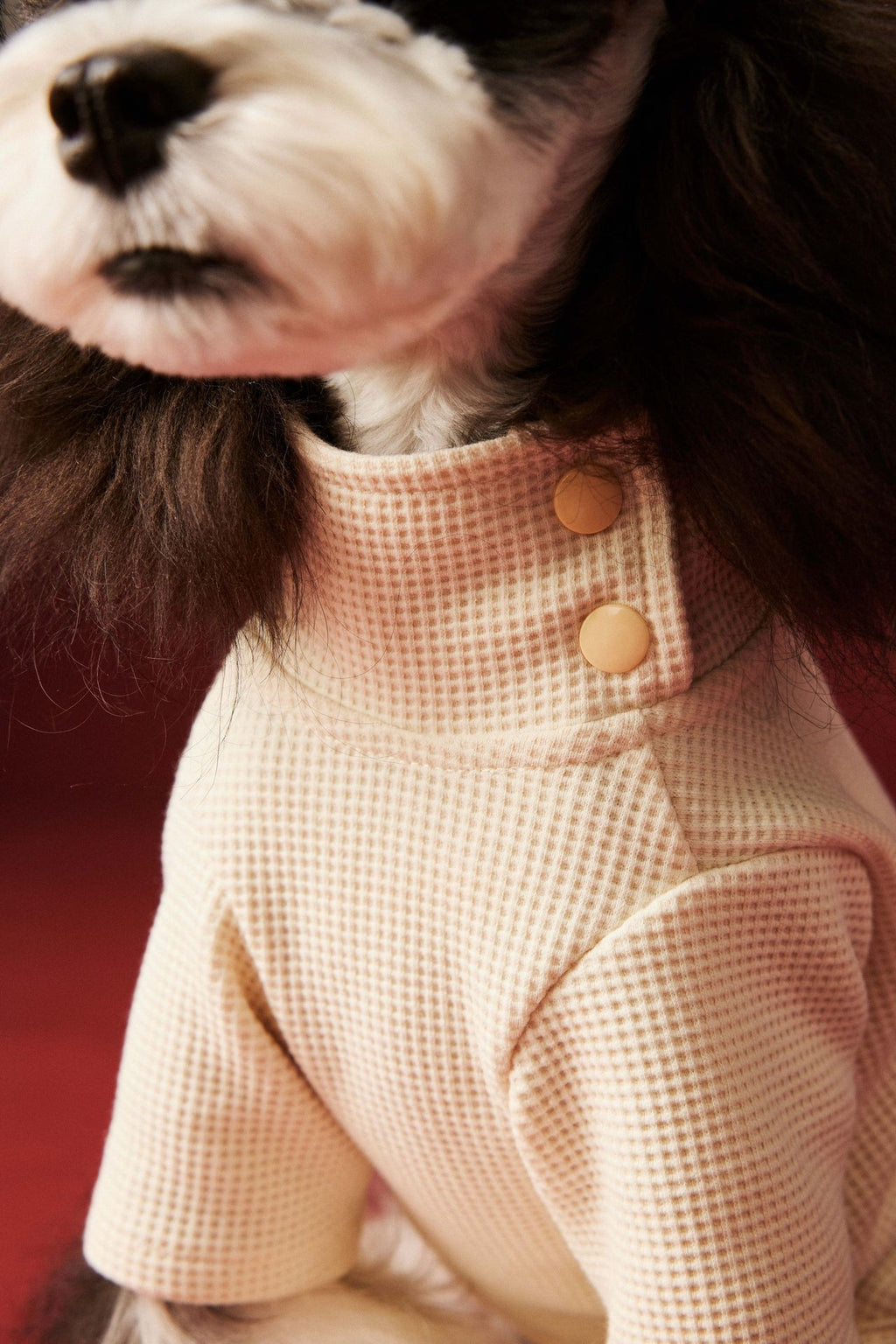 Waffle Knit Dog Onesie