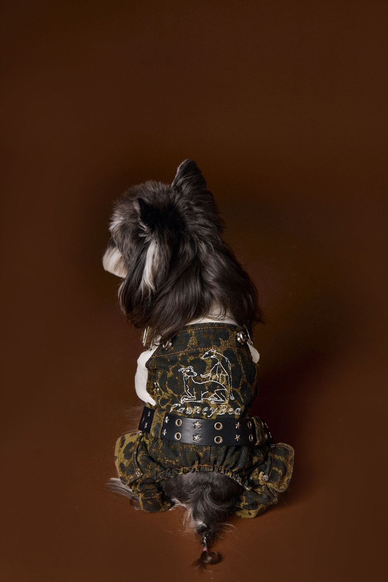 Leopard Suspender Jeans