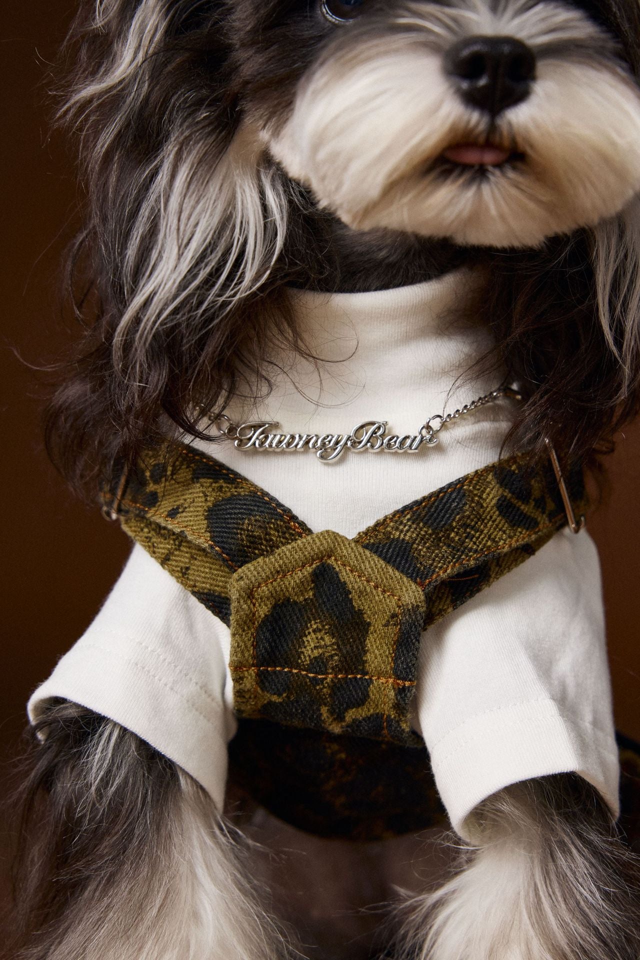 Leopard Suspender Jeans