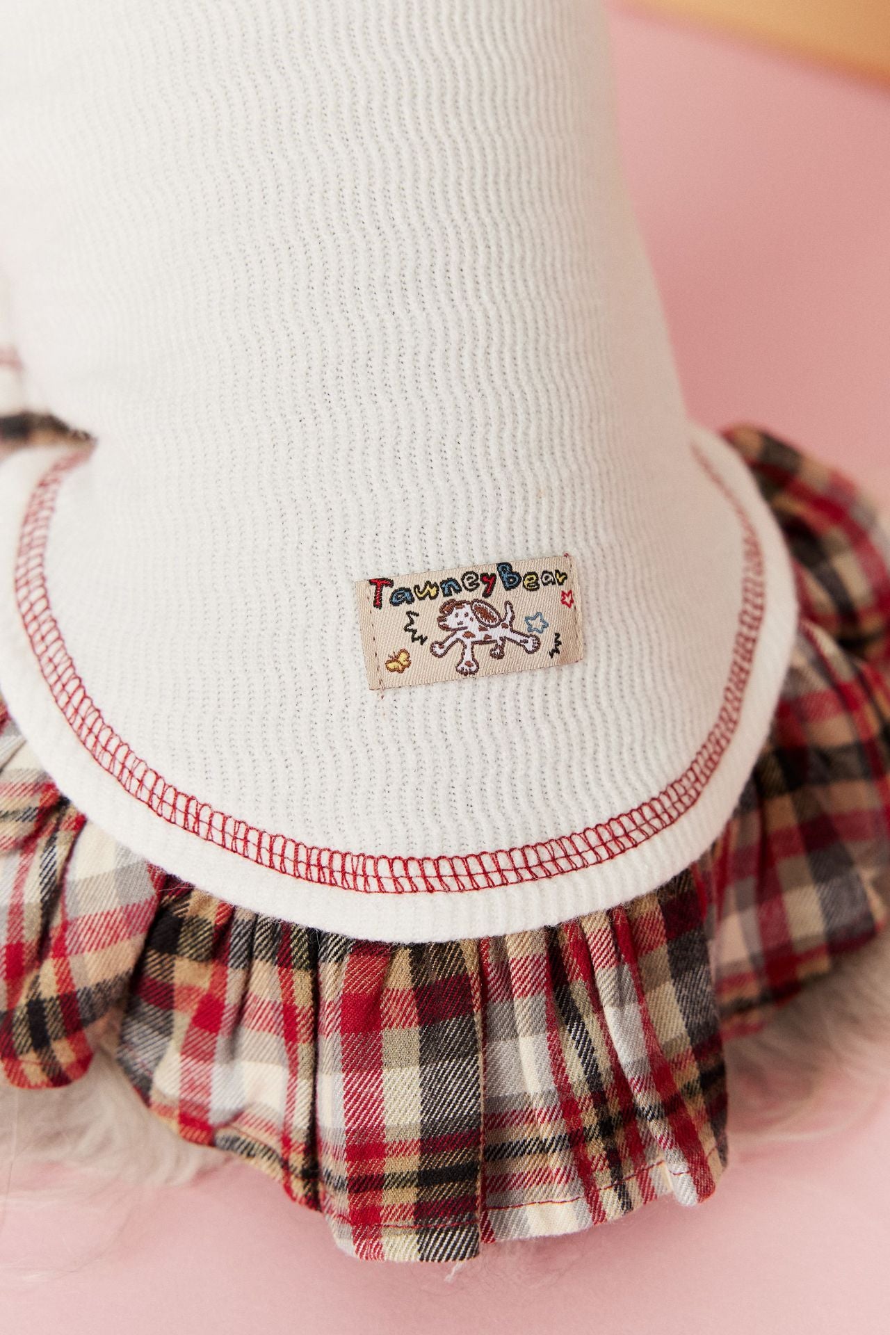 Plaid Doll Collar Knit Dress