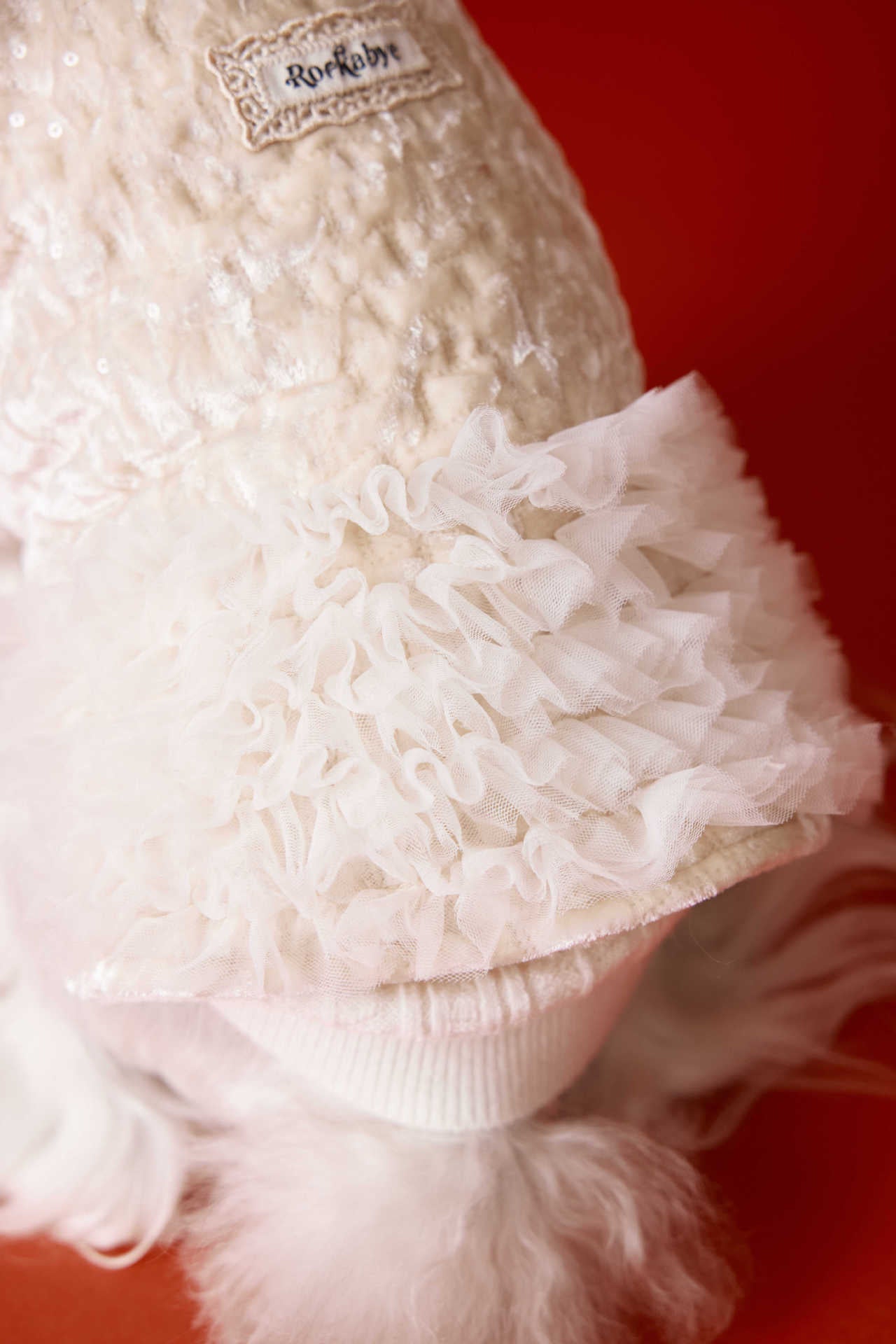 Chic Tweed Ruffle Dress for Dogs