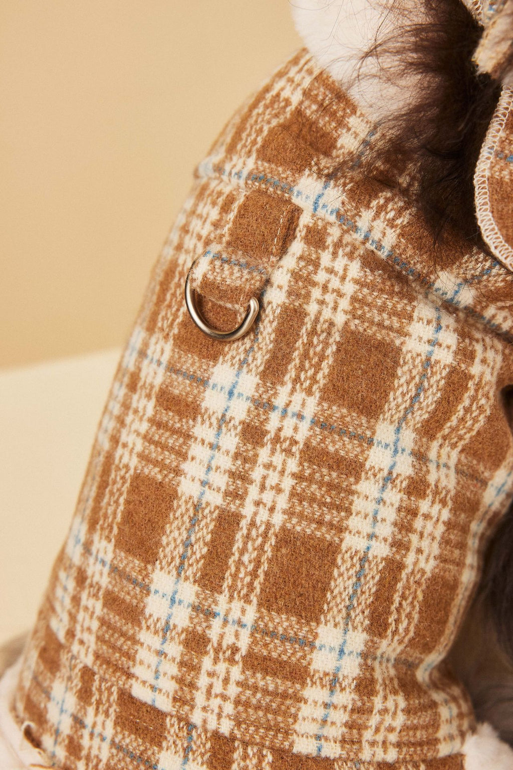 Plaid Fleece Lined Vest for Dogs