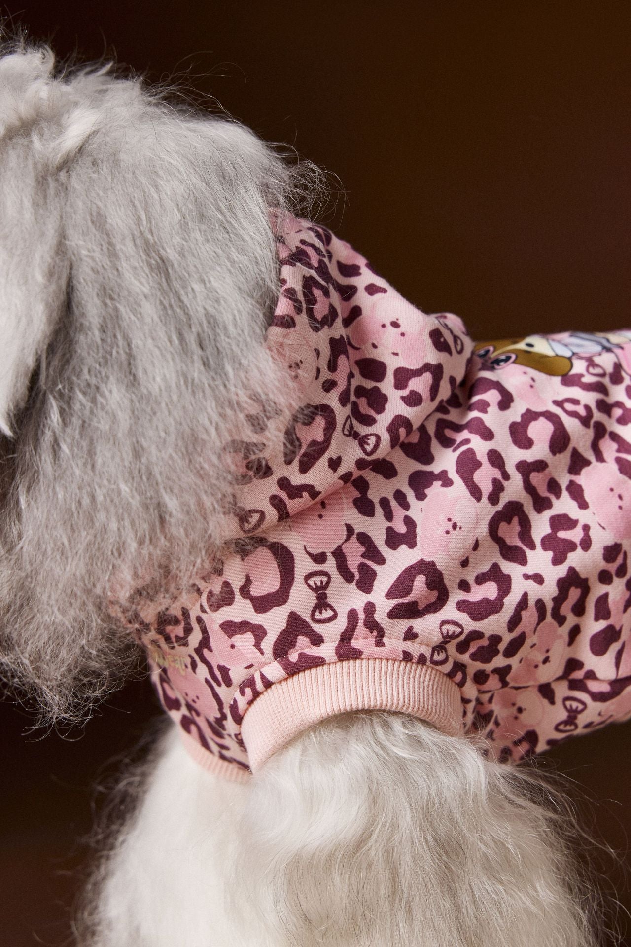 Leopard Print Dog Hoodie Vest