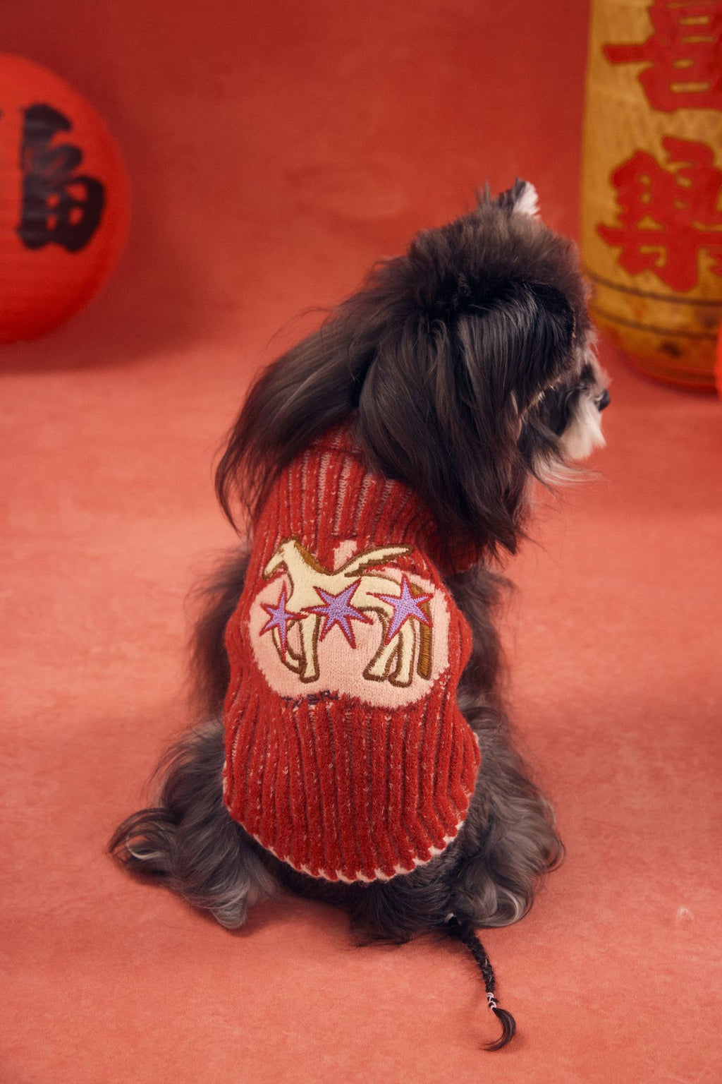 Hooded Pony Knit Vest