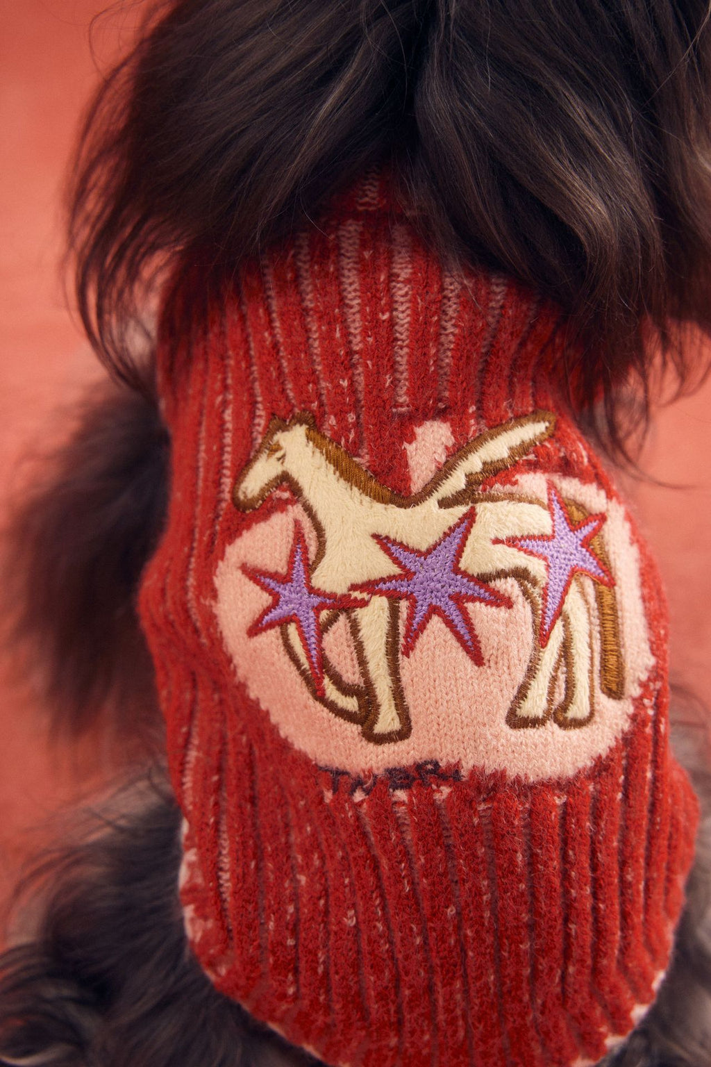 Hooded Pony Knit Vest