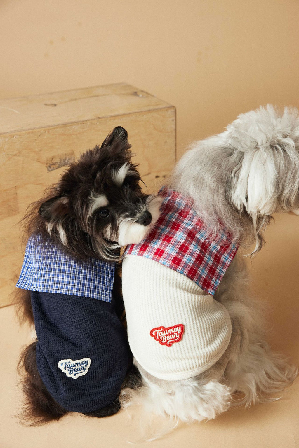Plaid Collar Sleeveless Knit Vest