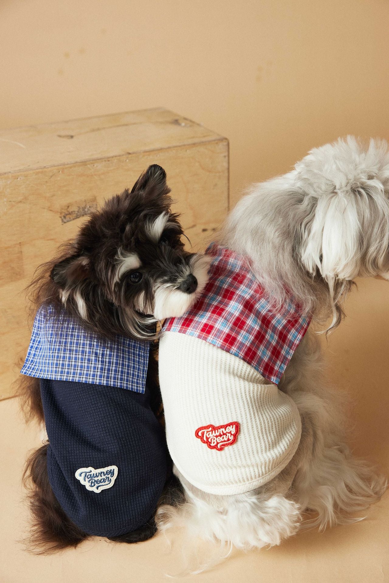 Plaid Collar Sleeveless Knit Vest