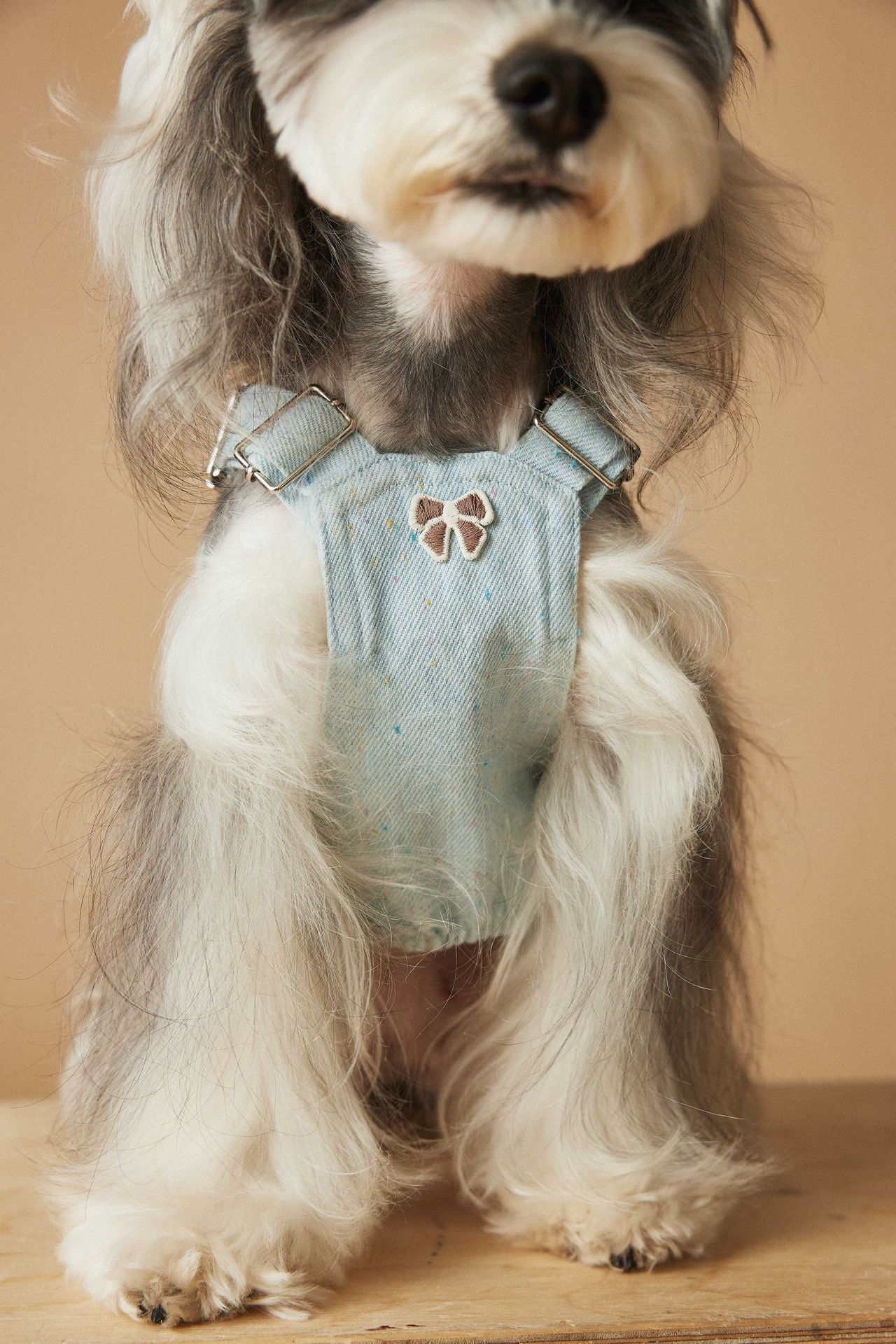 Washed Denim Harness Dress