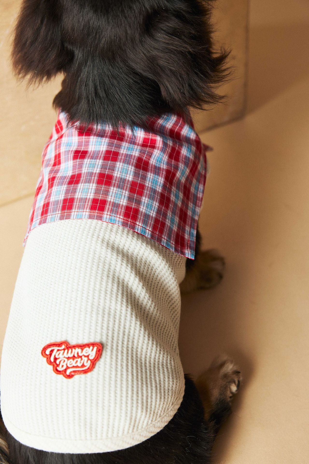 Plaid Collar Sleeveless Knit Vest