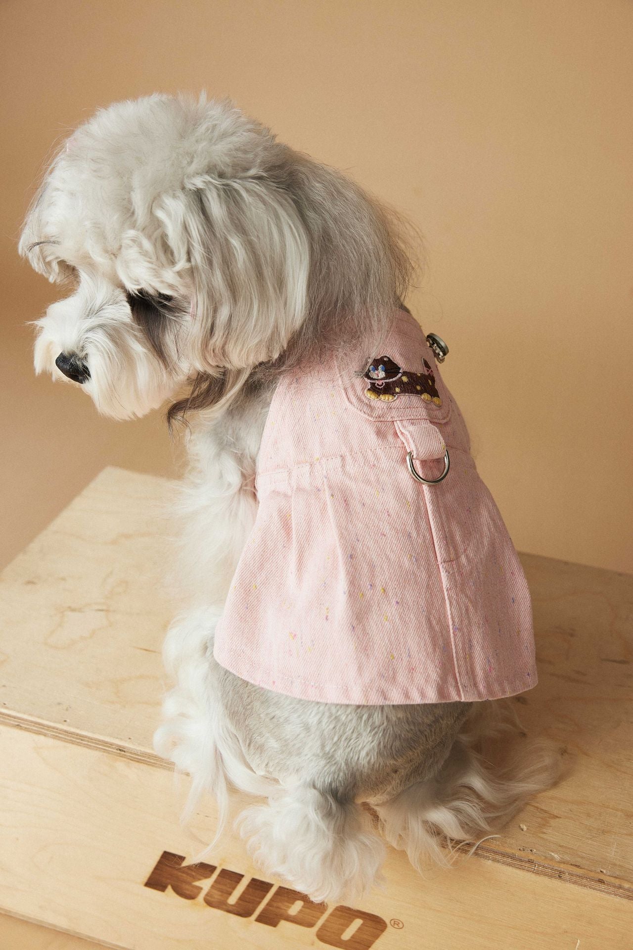 Washed Denim Harness Dress