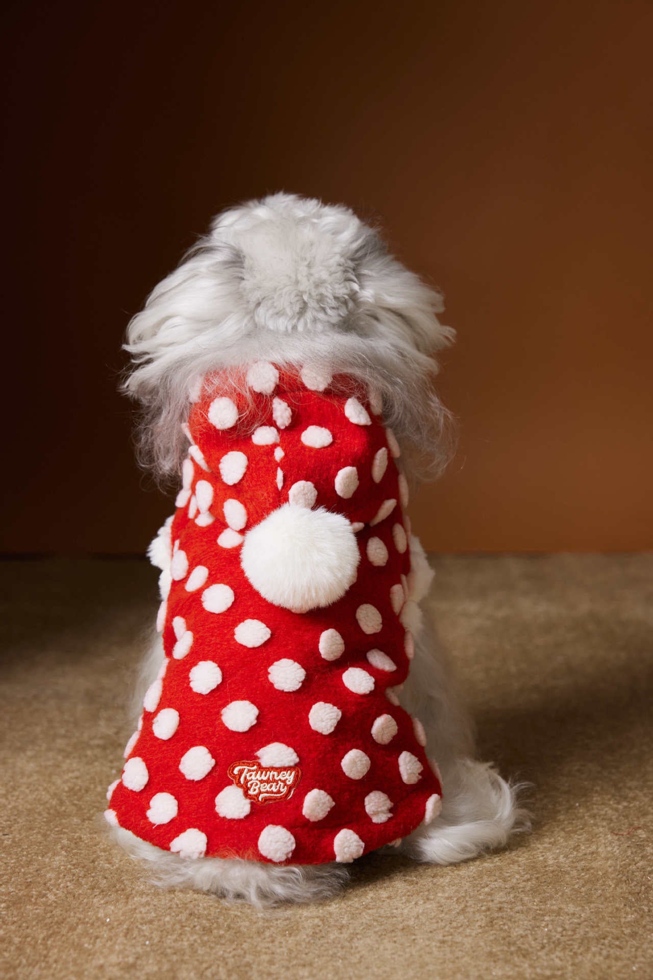 Polka Dot Hooded Fleece Vest