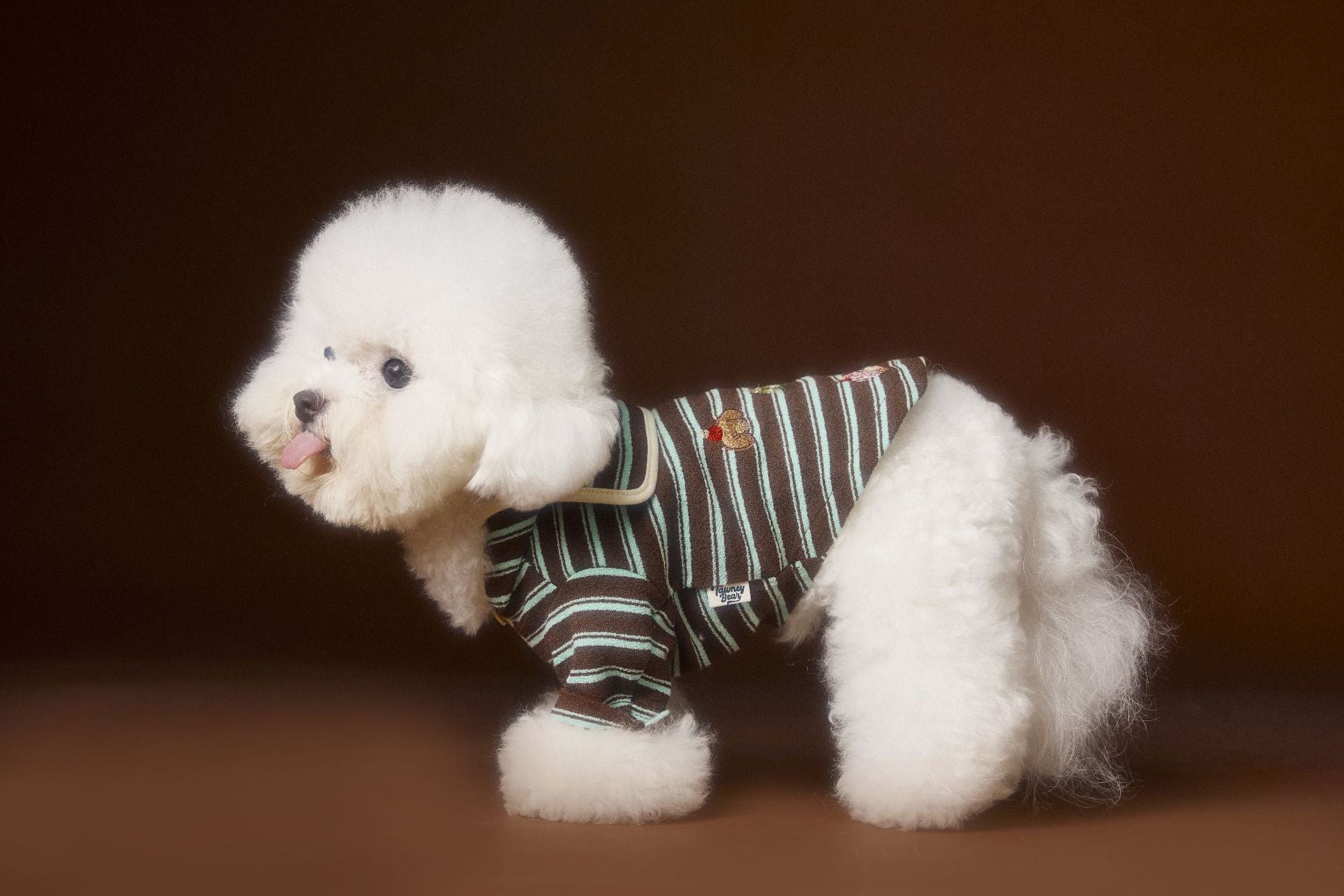 Striped Cupcake Embroidery Tee