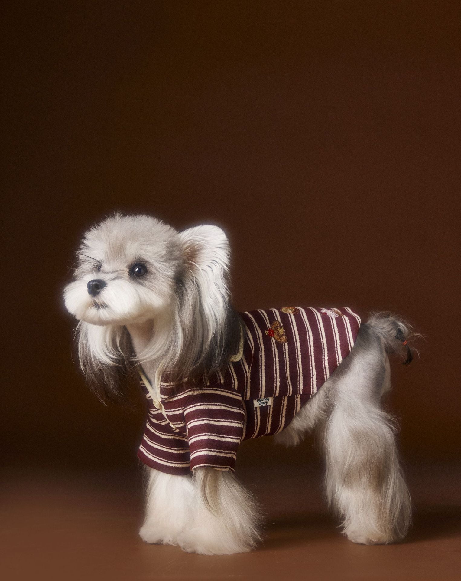 Striped Cupcake Embroidery Tee
